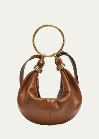 Bracelet Bag Mini in Shiny Grained Calfskin