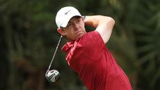 Rory McIlroy follow through after golf shot