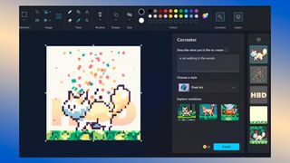 Microsoft Paint Cocreator AI image generator 