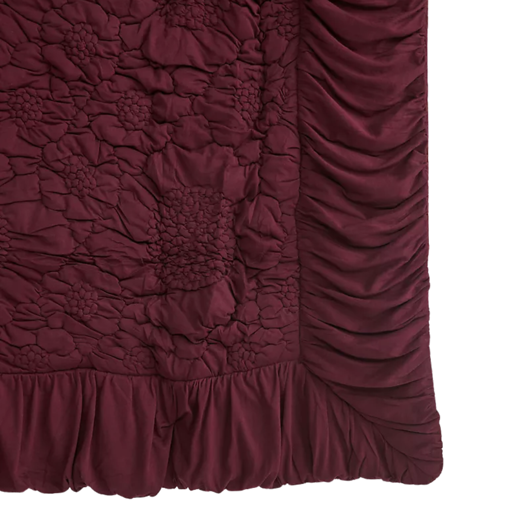 Dahlia Cotton Jersey Floral Quilt