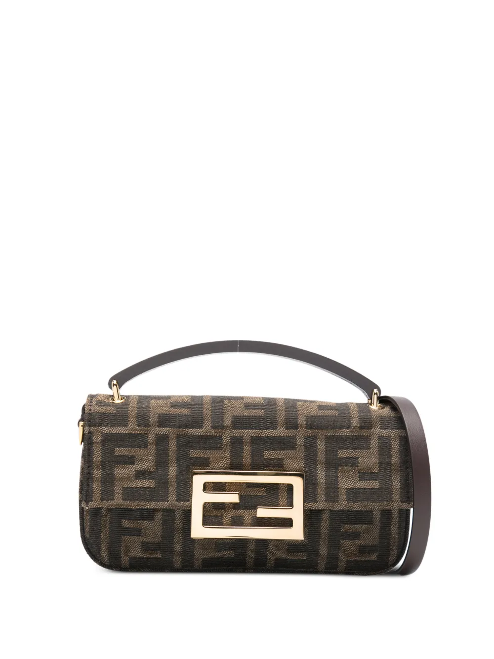 Fendi Phone Baguette Logo-Plaque Tote Bag | One Size