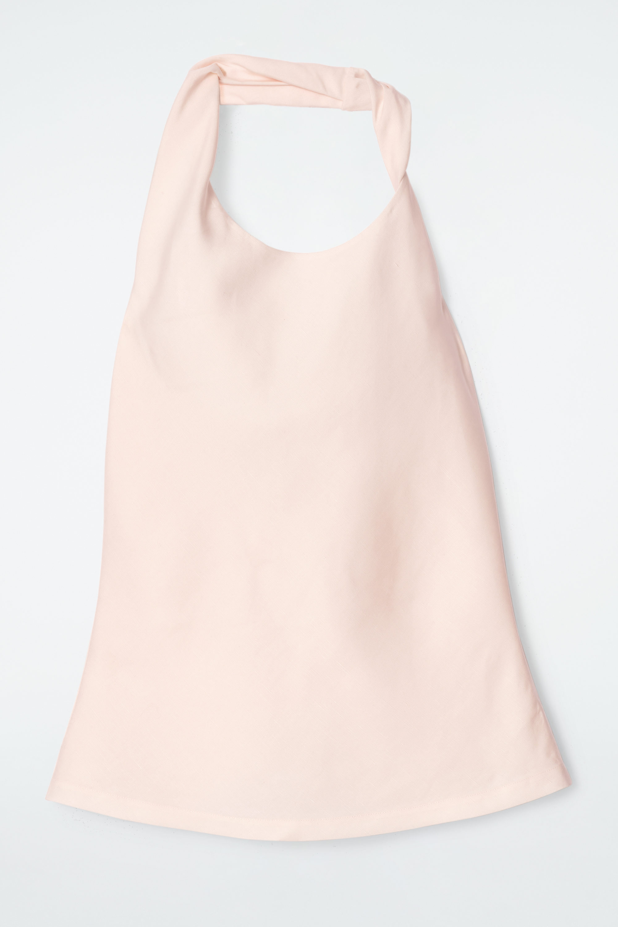 Twist-Detail Linen-Blend Top