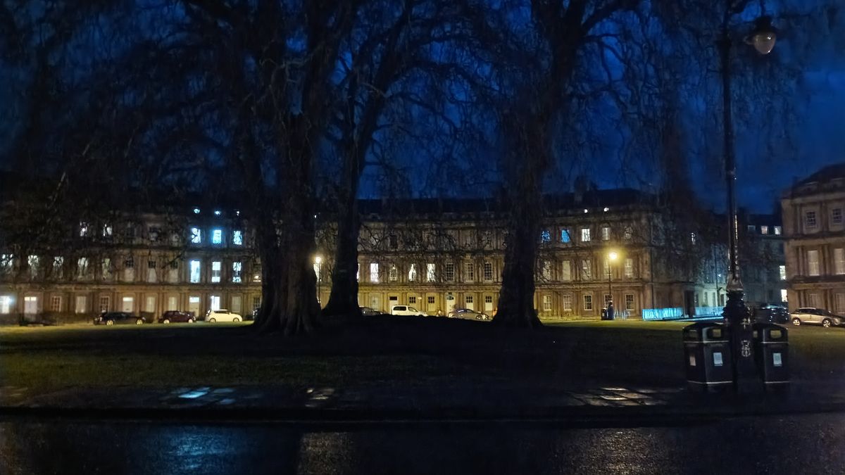 Photo taken on Motorola Moto G06 Power showing street in low-light