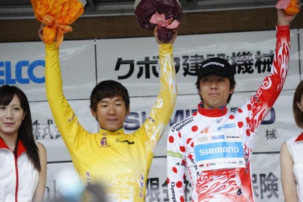 Stage winner Fukuda Shinpei is the new race leader