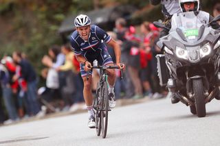 Julian Alaphilippe (France) attacks on Salmon Hill
