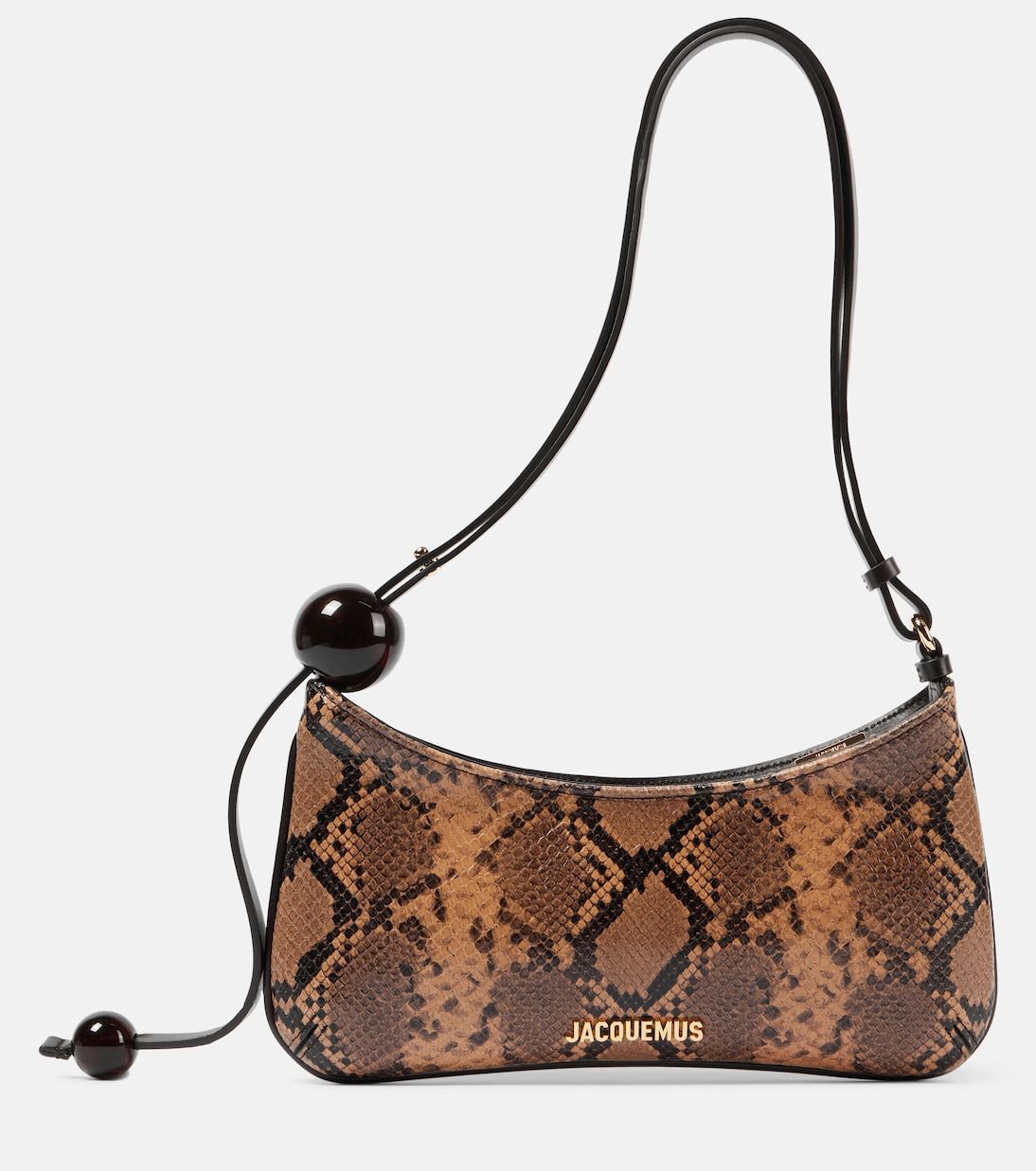 Le Bisou Perle Snake-Effect Leather Shoulder Bag