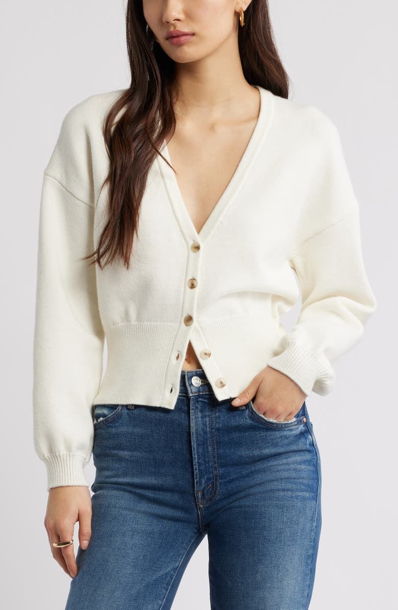 Rib Waist Cardigan