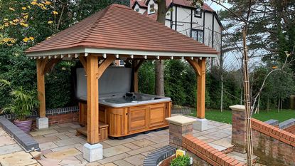 hot tub gazebo ideas concept spa