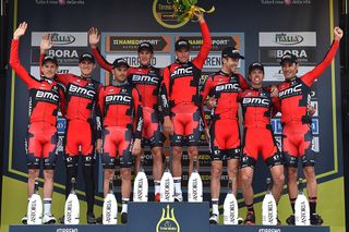 BMC Racing on the Tirreno-Adriatico podium