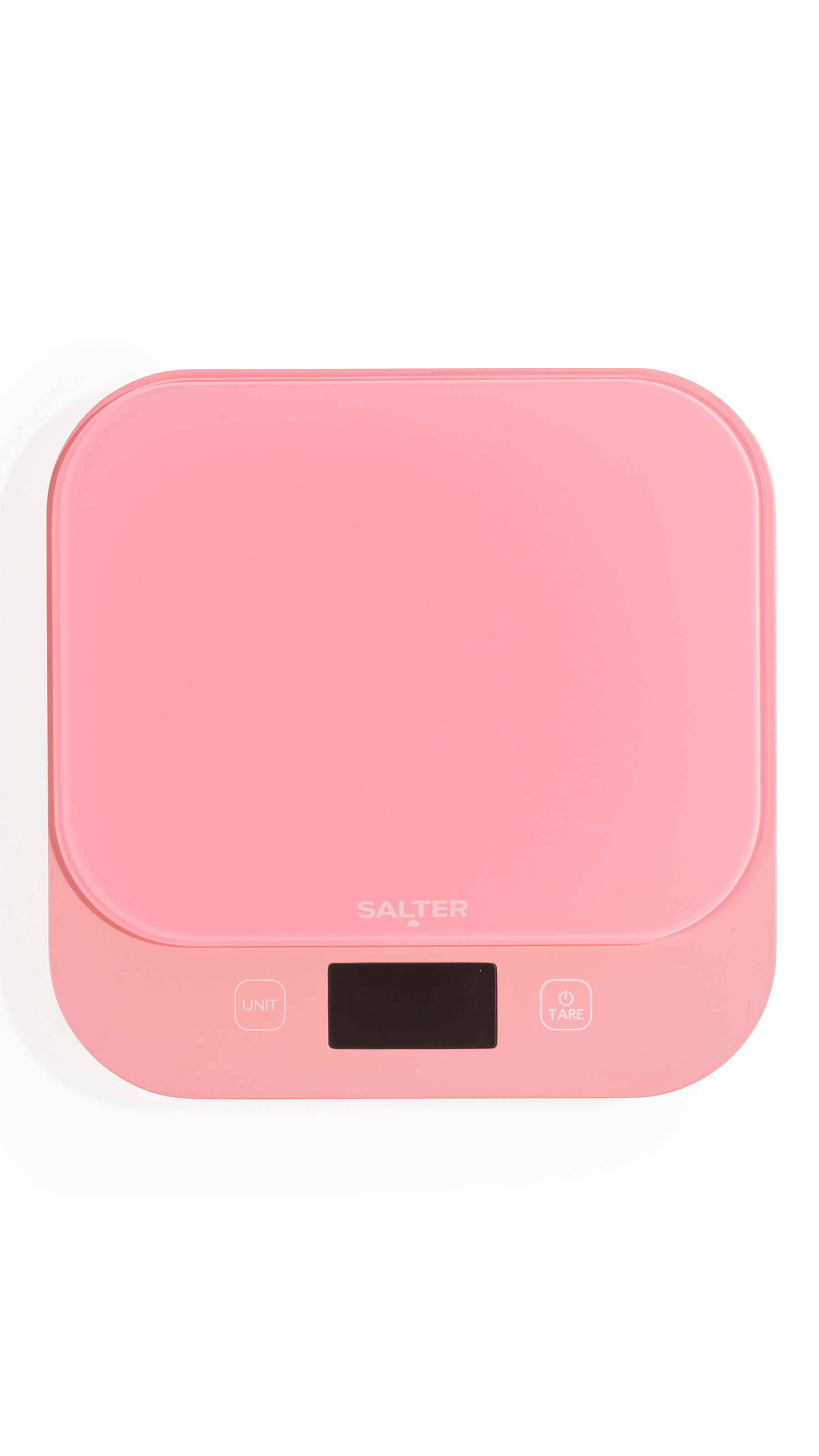 Salter British Bakes Digital Kitchen Scale in Pink against a white background