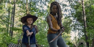 the walking dead michonne and judith season 10