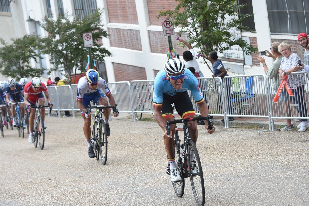 Greg Van Avermaet (Belgium) launches his attack