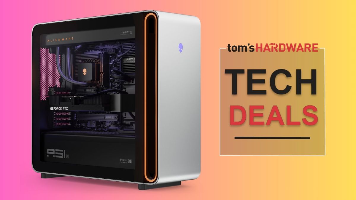 Get an entire RTX 5090 Alienware gaming PC for just 17% more than the GPU's standalone cost — 9800X3D beast with 32GB DDR5 and 1TB SSD drops below $4,450 at Dell, saving you a massive $1,200