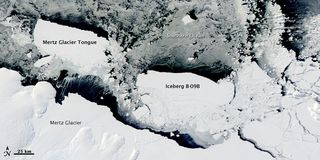 Mertz Glacier iceberg