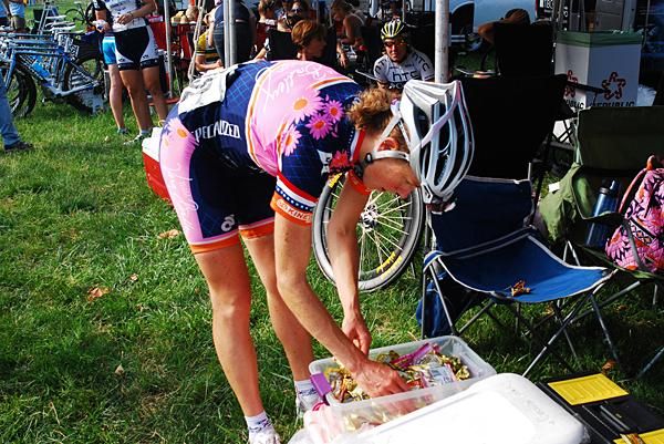 Alison Powers searches for her favorite flavor of gel
