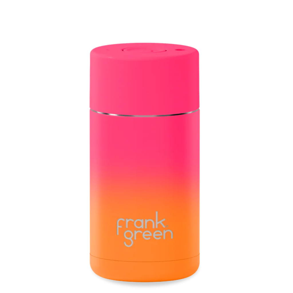 A cutout shot of a Frank Green Gradient Ceramic Reusable Cup