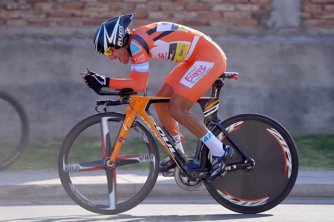 Race leader Daniel Diaz.