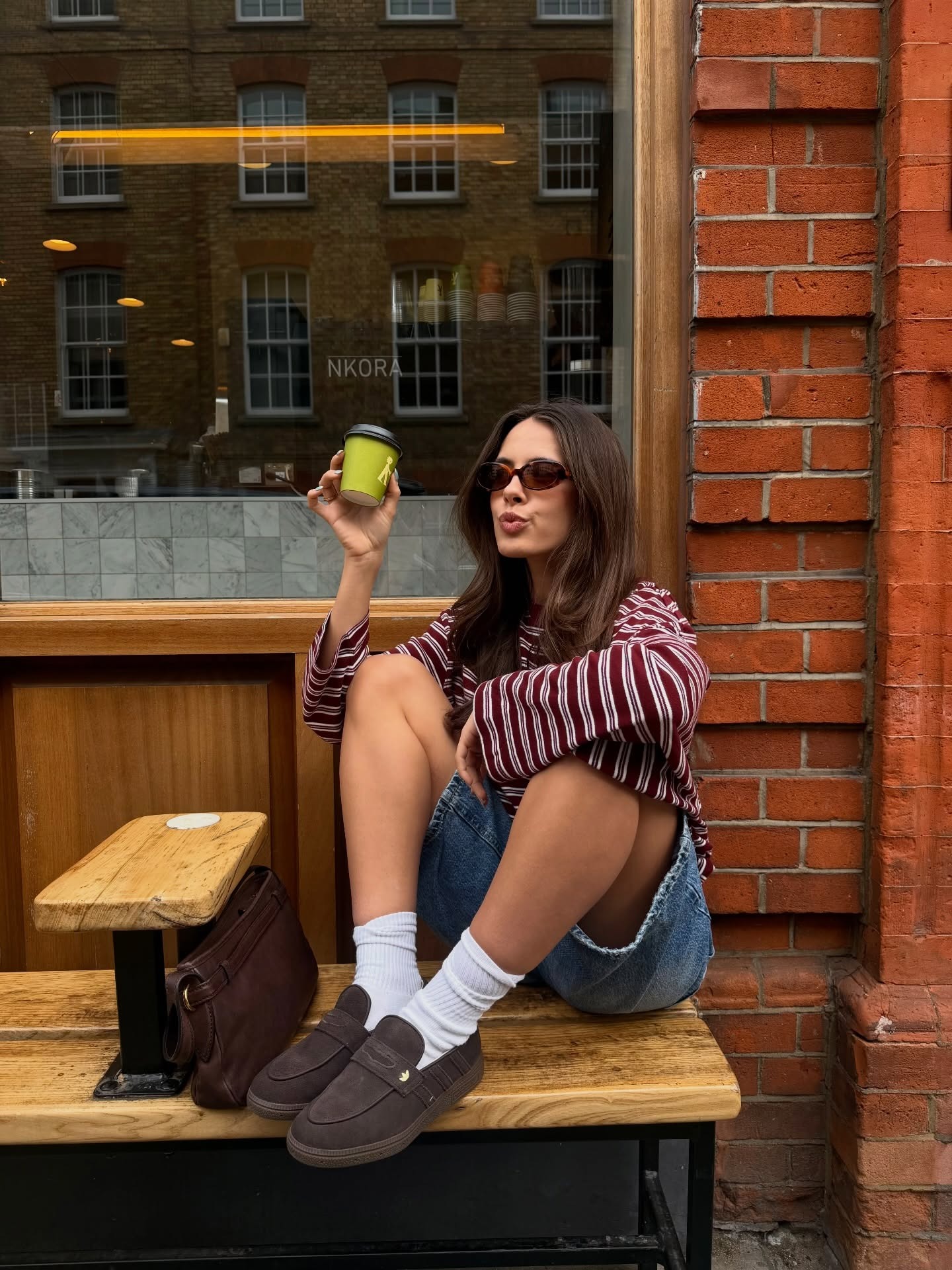 Fashion person Tia wears a Gen Z Adidas outfit.