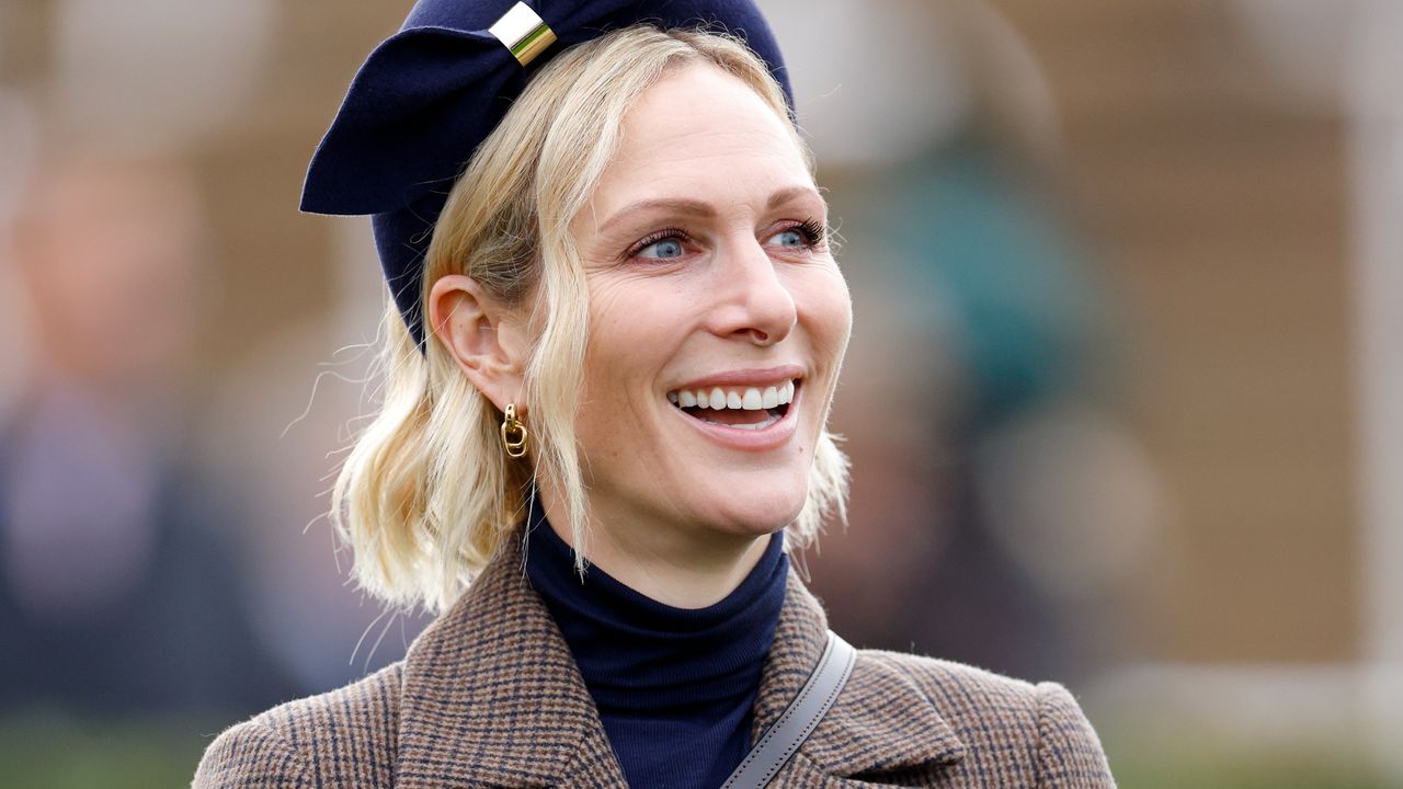 Zara Tindall attends day 1 of The Christmas Meeting at Cheltenham Racecourse on December 12, 2025