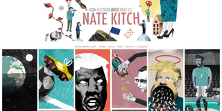 The UK illustrator’s portfolio does a great job at showcasing his mixed-media work