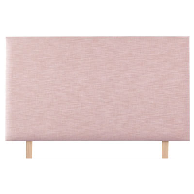 upholstered pink headboard