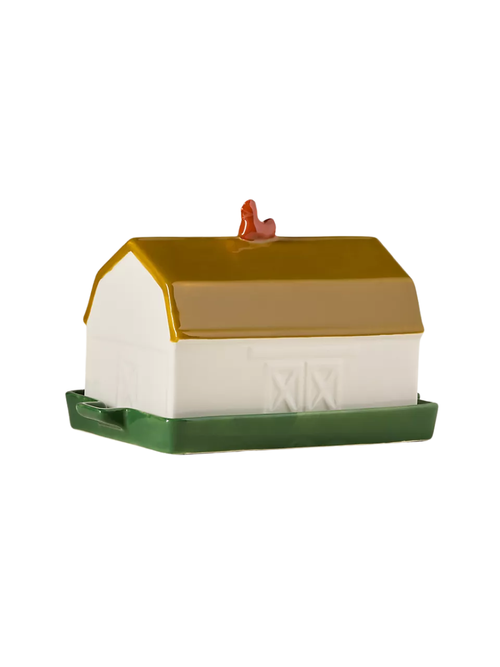 Molly Yeh Stoneware Barn Butter Dish