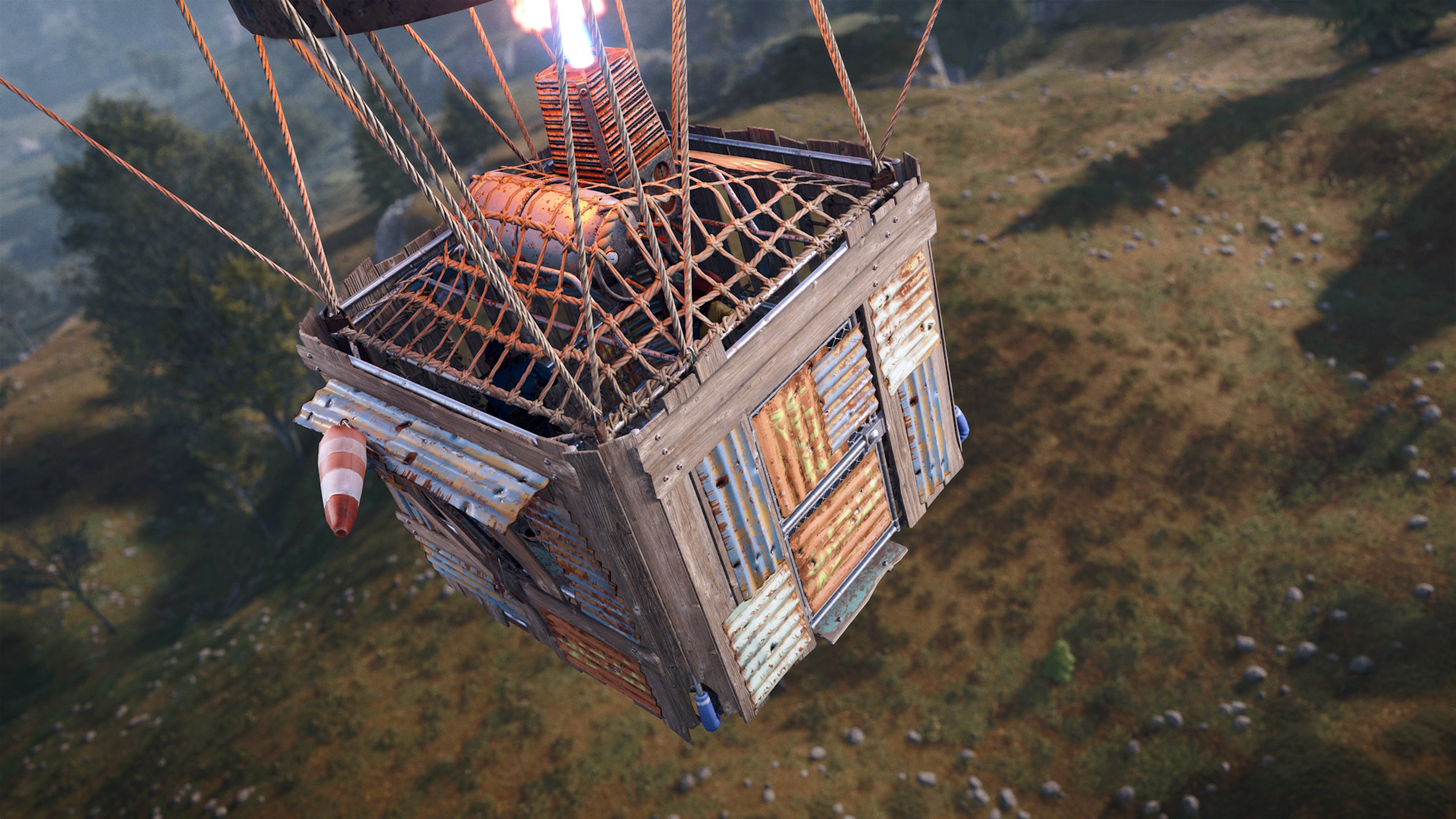 Rust Airborne update - armored hot air balloon image