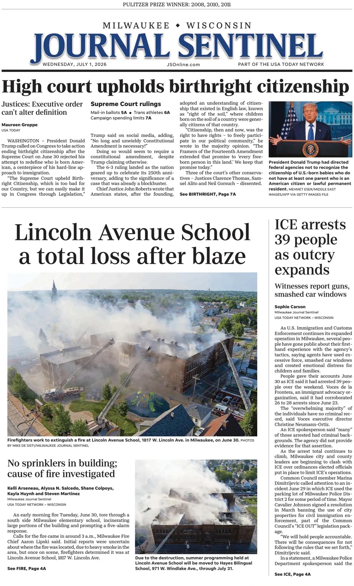 Milwaukee Journal Sentinel
