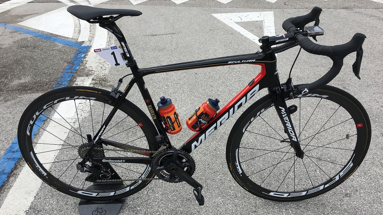 Another look at Nibali's Merida Scultura race bike