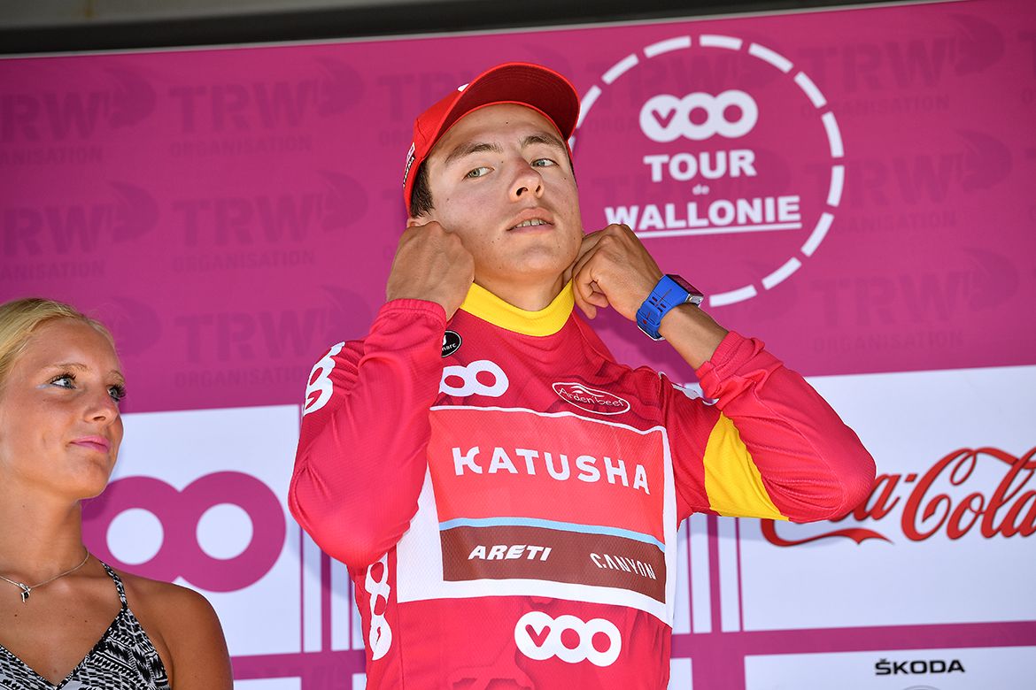 Viacheslav Kuznetsov (Katusha) in the sprint jersey