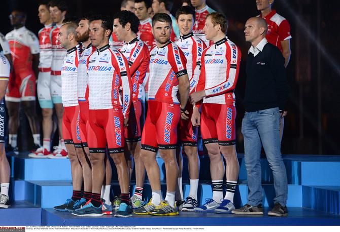 Katusha on the stage in Dubai