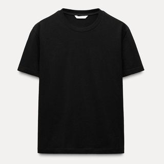 black t-shirt