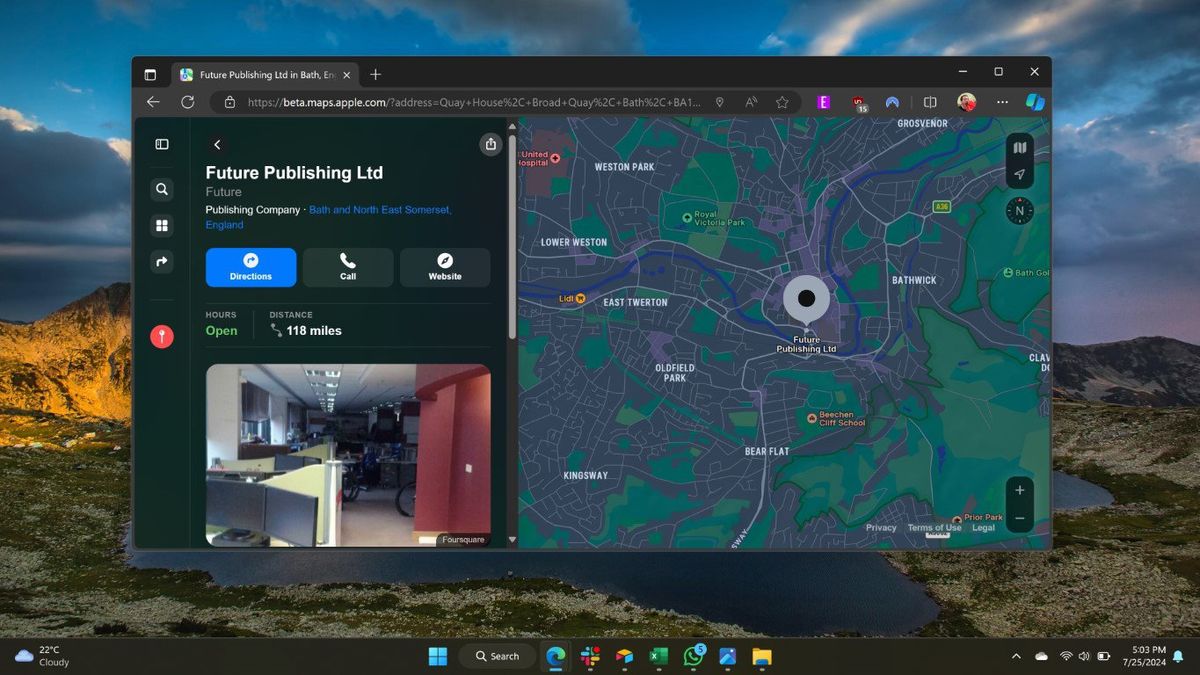 Apple Maps on Windows