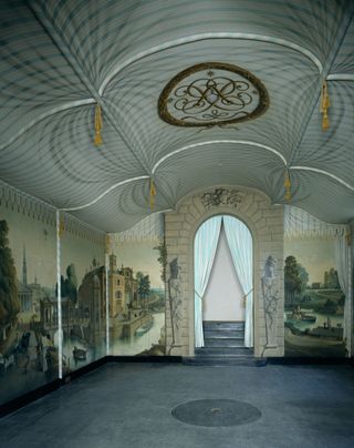 Port Lympne's Tent Room, painted by Rex Whistler.