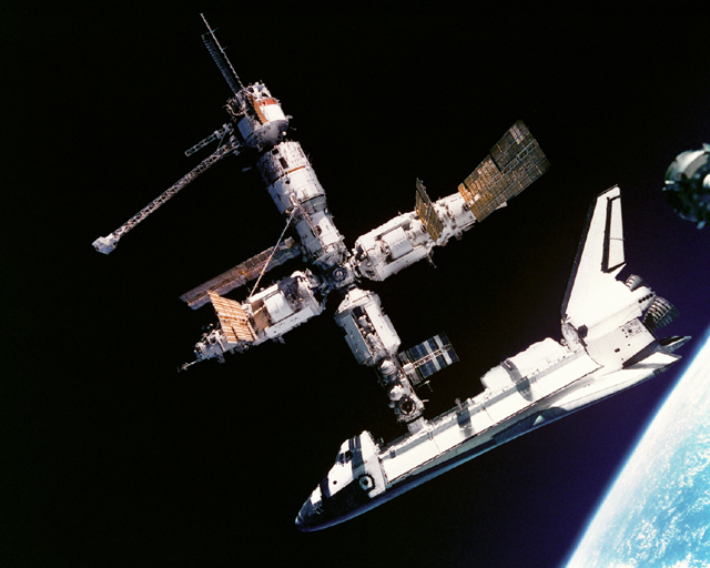 space history, nasa, mir, space station