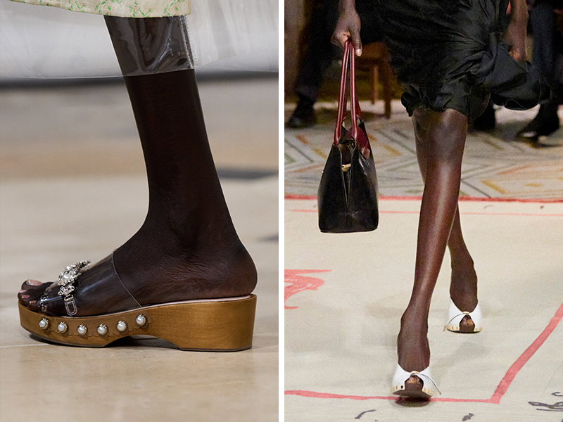 Shoes on the spring/summer 2026 runway