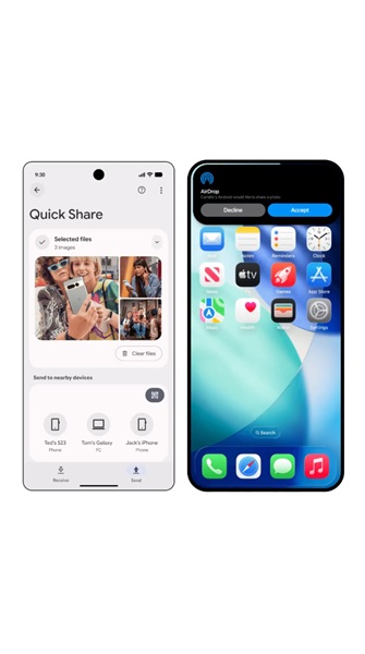 Google's June Android Drop expands its Quick Share support for Apple's AirDrop to even more Android phones.