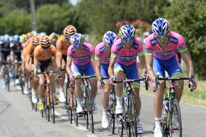 Lampre-Merida missed the breakaway and tried to chase it back