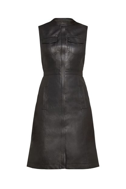 BCBG Max Azria Faux-Leather Dress