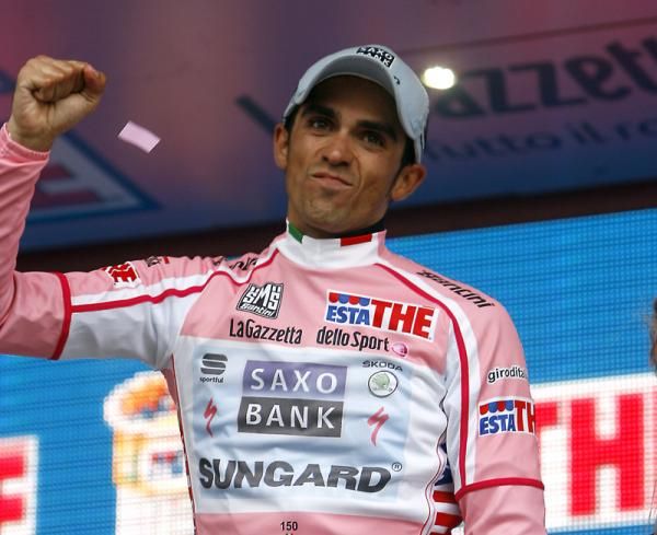 Alberto Contador (Saxo Bank) had a great day at the office