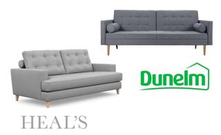 Heal's furniture Dunelm dupe