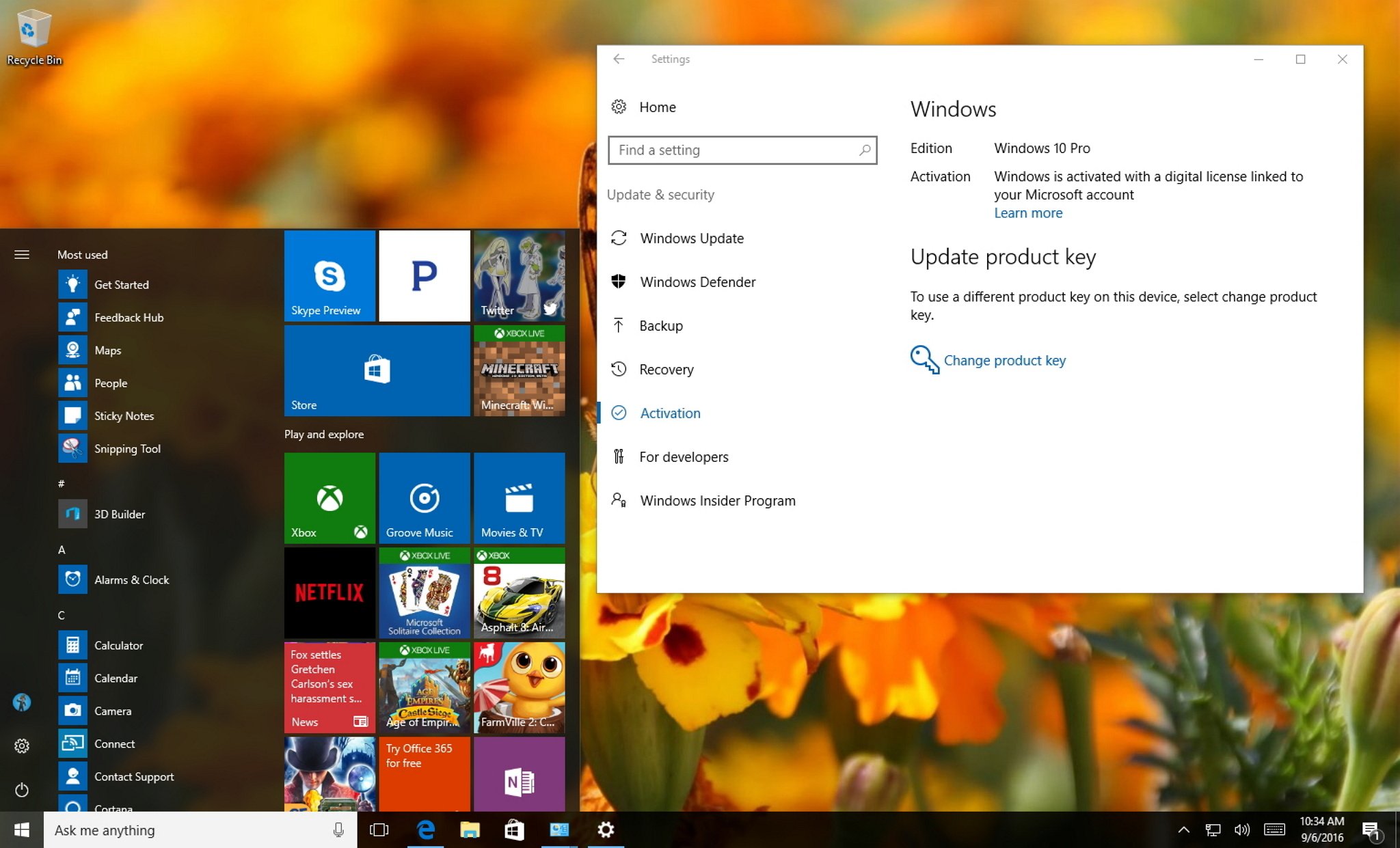 How to link your Windows 10 product key to a Microsoft account