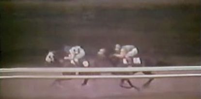 Watch Secretariat's iconic 1973 win at the Belmont Stakes