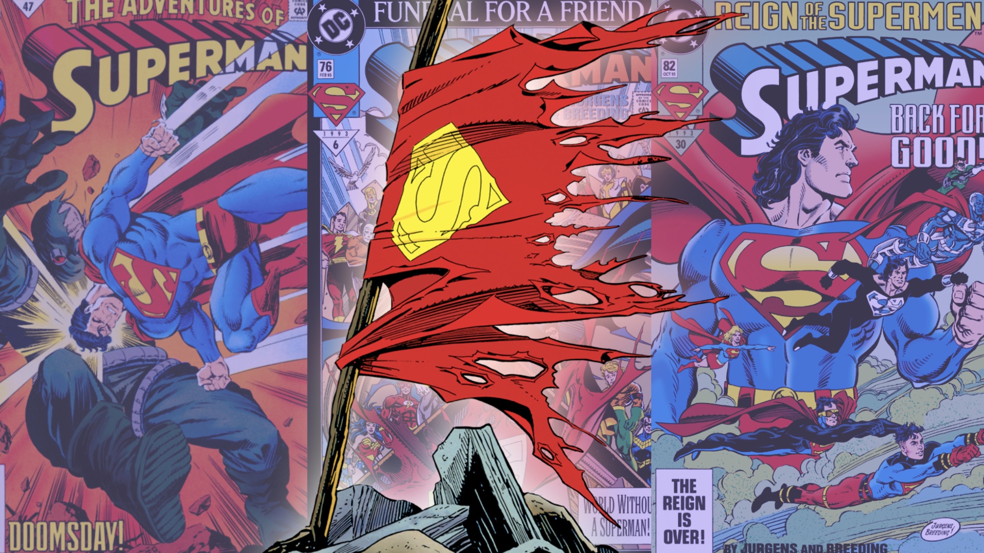 death of superman cover