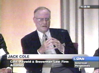 Jack Cole during a panel session televised on C-SPAN in 2000.
