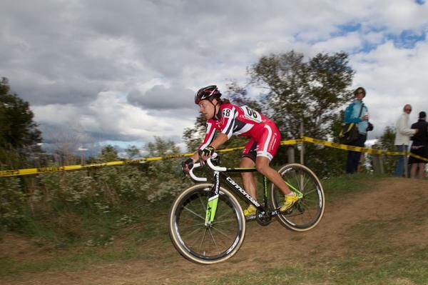 Crystal Anthony rode away from the field early in the race, holding onto the lead for a victory
