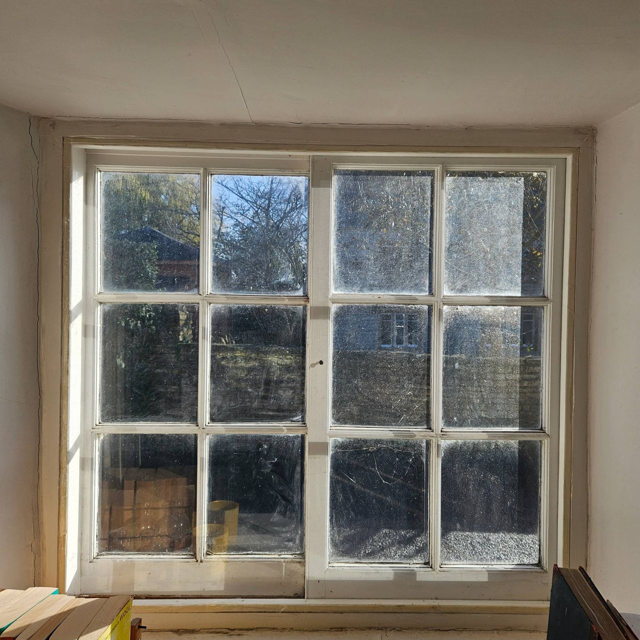 white cottage style window with secondary glazing