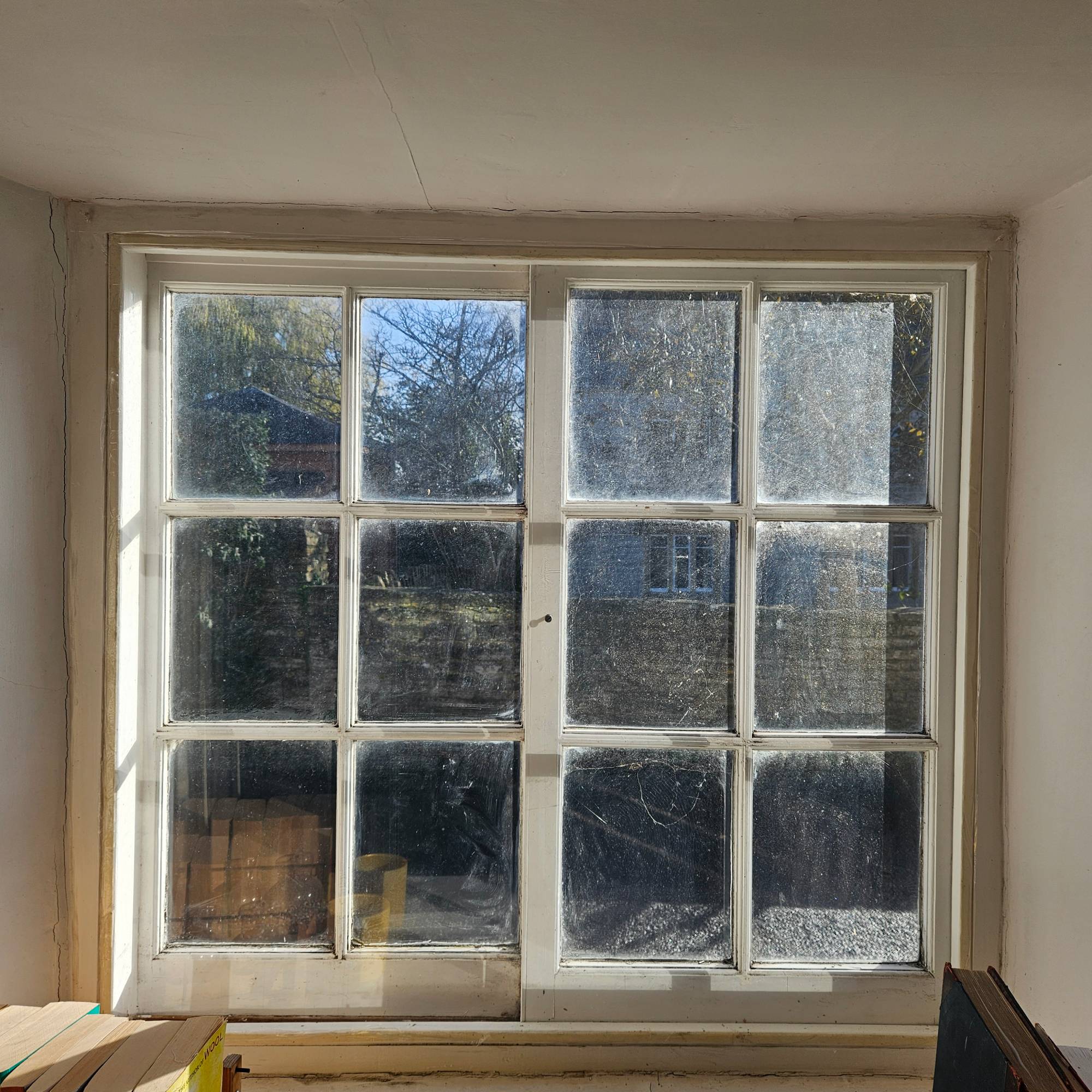white cottage style window with secondary glazing