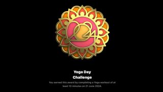Yoga Day challenge badge