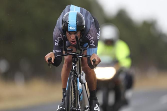 Richie Porte on a fast descent